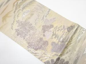 山里風景模様織り出し　袋帯